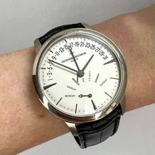 Thumbnail von Vacheron Constantin Patrimony Retrograde Date Day Automatic 42mm 18K White Gold Watch </h1>