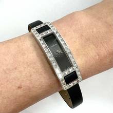 Thumbnail von Cartier LIBRE CEINTURE Allongee 18K White Gold Factory Diamond Watch </h1>