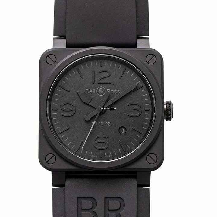  Bell & Ross BR 03-92 Ceramic BR0392-PHANTOM-CE - Instruments BR 03 92 Phantom Ceramic Men's Watch </h1> 