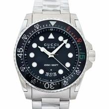 Thumbnail von Gucci Dive YA136208A - Dive Quartz Black Dial Stainless Steel Men's Watch </h1>