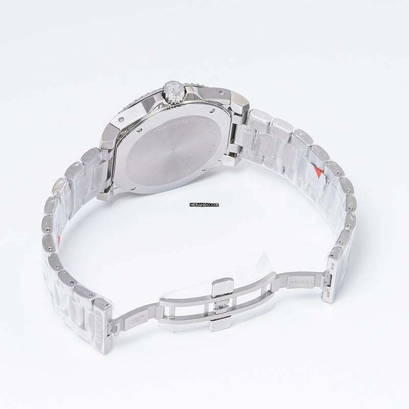 Thumbnail von Gucci Dive YA136208A - Dive Quartz Black Dial Stainless Steel Men's Watch </h1>