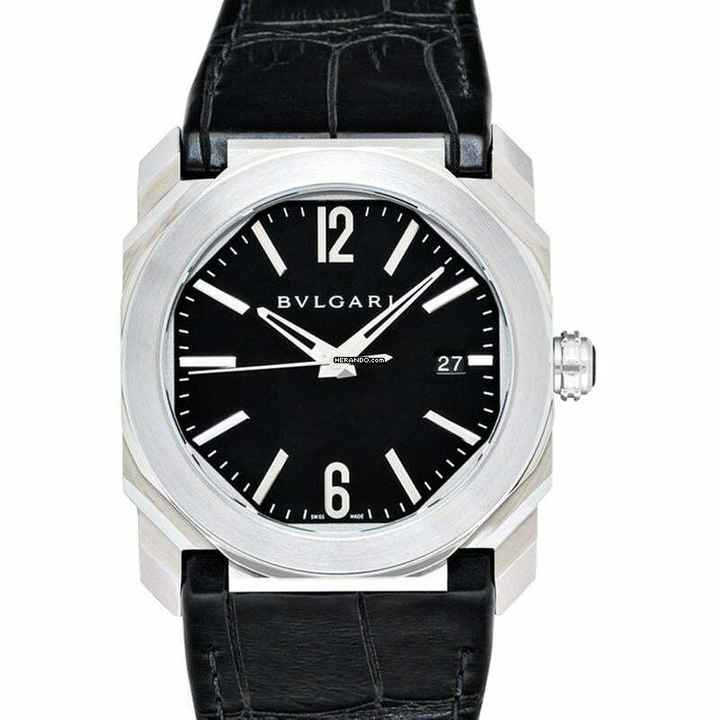  Bulgari Octo 102121 - Octo Automatic Black Dial Stainless Steel Men's Watch </h1> 