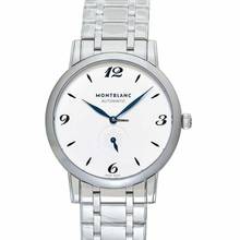 Thumbnail von Montblanc Star Classique 110589 - Star Automatic White Dial Stainless Steel Unisex Watch </h1>
