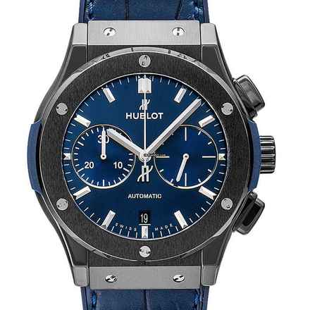  Hublot Classic Fusion 521.CM.7170.LR - Classic Fusion Ceramic Blue Chronograph Automatic Blue Dial Men's Watch </h1> 
