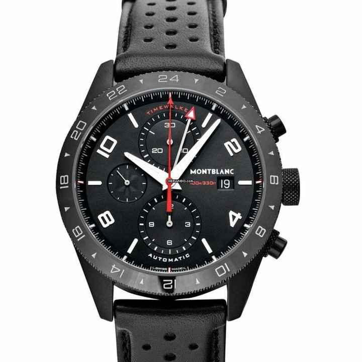  Montblanc Timewalker 116102 - TimeWalker Automatic Black Dial Stainless Steel Men's Watch </h1> 