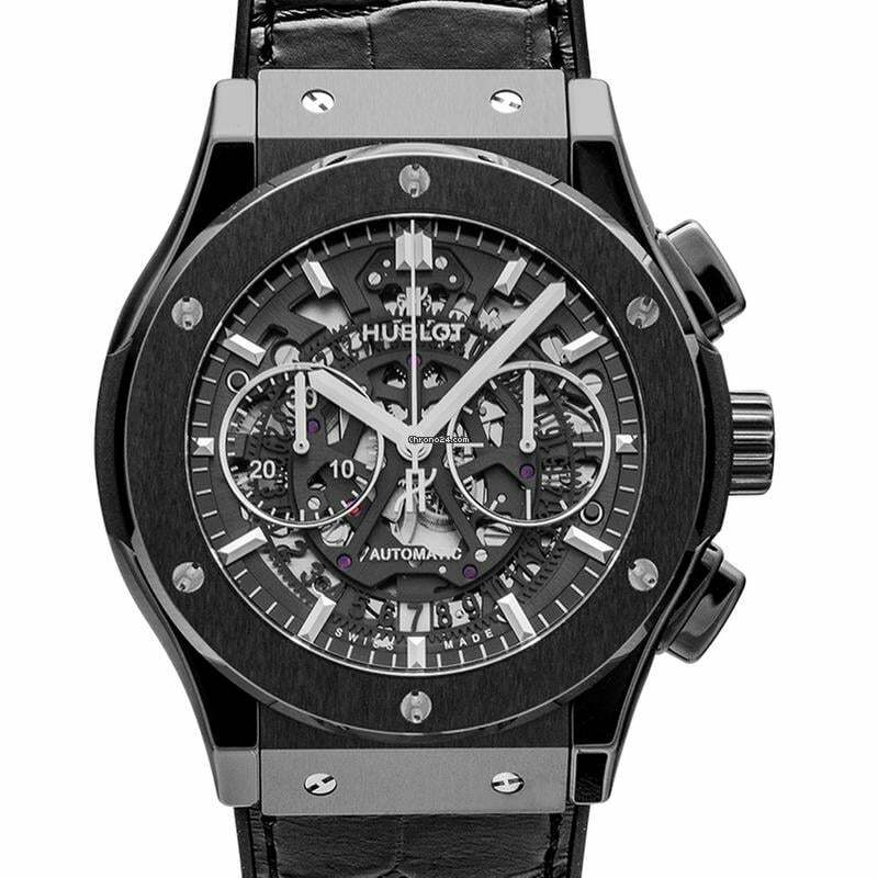  Hublot Classic Fusion Aerofusion 525.CM.0170.LR - Classic Fusion Aerofusion Black Magic Black Ceramic/Leather-Rubber 45mm </h1> 