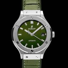 Thumbnail von Hublot Classic Fusion 565.NX.8970.LR - Classic Fusion Automatic Green Dial Titanium Men's Watch </h1>