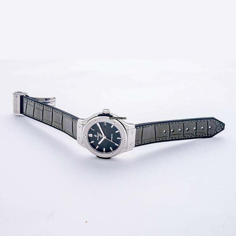 Thumbnail von Hublot Classic Fusion 565.NX.8970.LR - Classic Fusion Automatic Green Dial Titanium Men's Watch </h1>