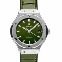 Thumbnail von Hublot Classic Fusion 565.NX.8970.LR - Classic Fusion Automatic Green Dial Titanium Men's Watch </h1>