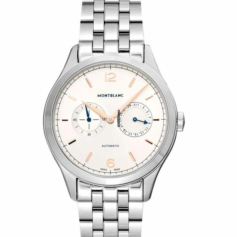  Montblanc Heritage Chronométrie 114873 - Heritage Chronométrie Automatic Silver Dial Stainless Steel Men's Watch </h1> 