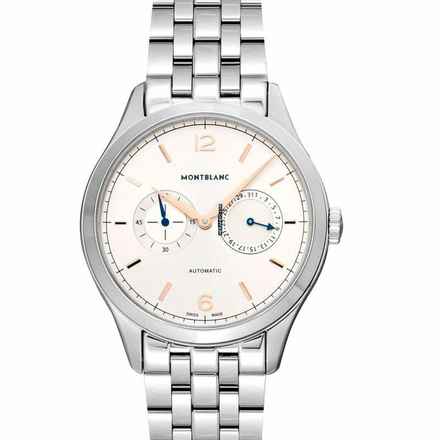  Montblanc Heritage Chronométrie 114873 - Heritage Chronométrie Automatic Silver Dial Stainless Steel Men's Watch </h1> 