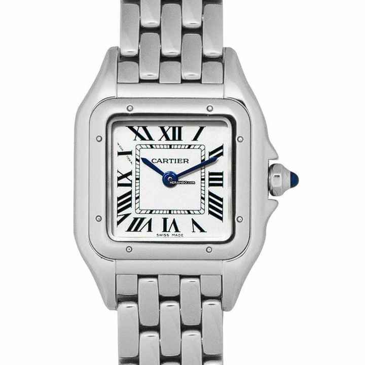  Cartier Panthère WSPN0006 - Panthère de Cartier 22 mm x 30 mm Quartz Silver Dial Stainless Steel Ladies Wat </h1> 