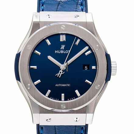  Hublot Classic Fusion Blue 542.NX.7170.LR - Classic Fusion Titanium Blue Automatic Blue Dial Men's Watch </h1> 