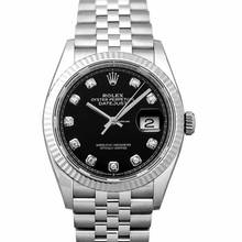Thumbnail von Rolex Datejust 36 126234-0027 - Datejust 36 Steel And 18ct White Gold Automatic Black Diamond Dial Ladies Wa </h1>