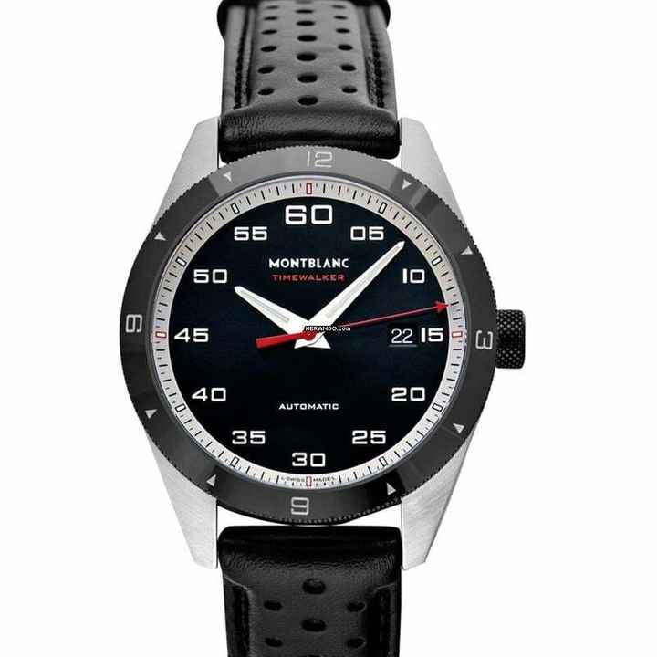  Montblanc Timewalker 116061 - TimeWalker Automatic Black Dial Stainless Steel Men's Watch </h1> 