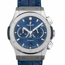 Thumbnail von Hublot Classic Fusion Chronograph 541.NX.7170.LR - Classic Fusion Blue Chronograph Titanium Automatic Blue Dial Men's Watch </h1>