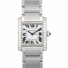 Thumbnail von Cartier Tank Française W4TA0009 - Tank Francaise 30.40 mm Quartz Silver Dial Stainless Steel Diamonds Ladies Watc </h1>