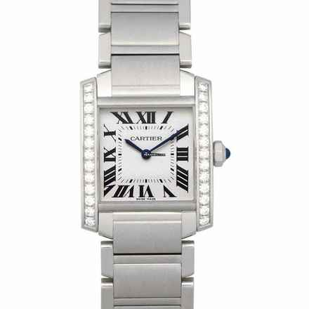  Cartier Tank Française W4TA0009 - Tank Francaise 30.40 mm Quartz Silver Dial Stainless Steel Diamonds Ladies Watc </h1> 