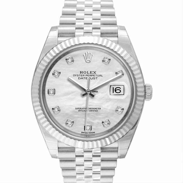  Rolex Datejust 41 126334 - Datejust 41 Stainless Steel Fluted / Jubilee / MOP Diamond </h1> 