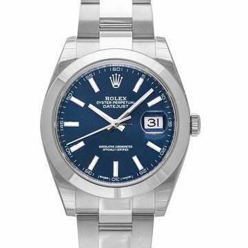  Rolex Datejust 41 126300 - Datejust 41 Stainless Steel Smooth / Oyster / Blue </h1> 