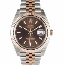 Thumbnail von Rolex Datejust 41 126331 - Datejust 41 Rolesor Everose Fluted / Jubilee / Chocolate </h1>