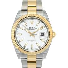 Thumbnail von Rolex Datejust 41 126333 - Datejust 41 Rolesor Yellow Fluted / Oyster / White </h1>