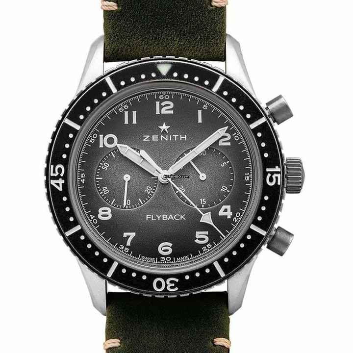  Zenith 11.2240.405/21.C773 - Cronometro Tipo CP-2 Flyback Aged Steel / Slate </h1> 