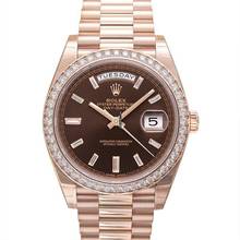 Thumbnail von Rolex Day-Date 40 228345RBR - Day-Date 40 Everose Diamond / Chocolate Diamond </h1>