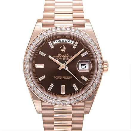  Rolex Day-Date 40 228345RBR - Day-Date 40 Everose Diamond / Chocolate Diamond </h1> 