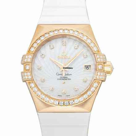  Omega Constellation Ladies 123.57.35.20.55.003 - Constellation Automatic Mother of pearl Dial 18kt Yellow Gold Ladies </h1> 