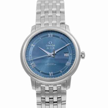  Omega De Ville Prestige 424.10.40.20.03.002 - De Ville Prestige Co-Axial 39.5 mm Automatic Blue Dial Steel Men's W </h1> 