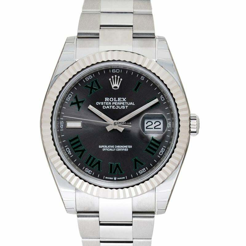 Rolex Datejust 41 126334 - Datejust Automatic Slate Dial Stainless Steel and White Gold Men's Watch </h1>