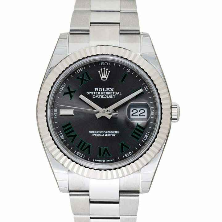  Rolex Datejust 41 126334 - Datejust Automatic Slate Dial Stainless Steel and White Gold Men's Watch </h1> 
