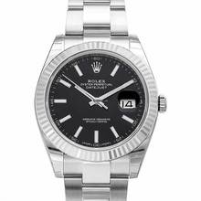 Thumbnail von Rolex Datejust 41 126334 - Datejust 41 Stainless Steel Fluted / Oyster / Black </h1>