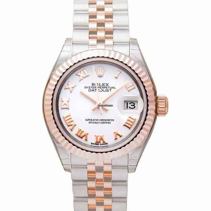  Rolex Lady-Datejust 279171 - Lady Datejust Automatic White Dial Stainless Steel and Everose Gold Ladies Watch </h1> 