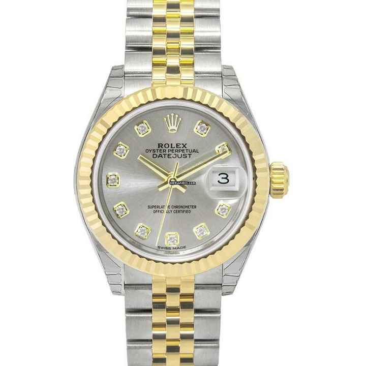  Rolex Lady-Datejust 279173 G - Lady Datejust Automatic Silver set with diamonds Dial Stainless Steel and Yello </h1> 