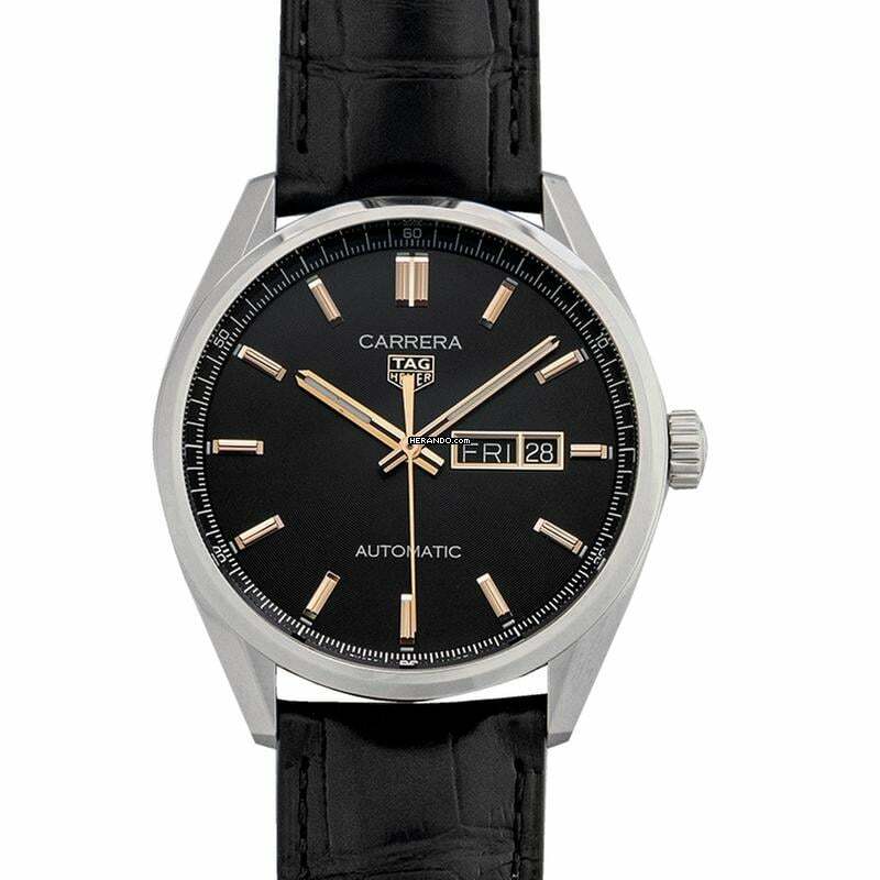  TAG Heuer Carrera WBN2013.FC6503 - Carrera Automatic Black Dial Stainless Steel Men's Watch </h1> 