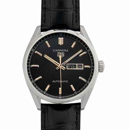  TAG Heuer Carrera WBN2013.FC6503 - Carrera Automatic Black Dial Stainless Steel Men's Watch </h1> 