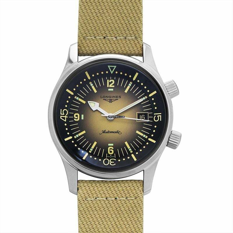  Longines Legend Diver L37744302 - Legend Diver Automatic Beige Dial Stainless Steel Men's Watch </h1> 