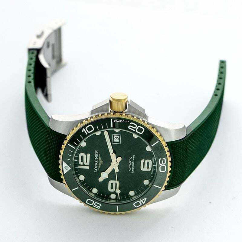 Thumbnail von Longines HydroConquest L37823069 - HydroConquest Automatic Green Dial Stainless Steel Men's Watch </h1>