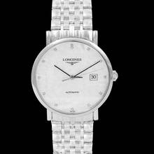 Thumbnail von Longines Elegant L49104776 - The Longines Elegant Collection Automatic Silver Dial Diamond Hour Marker Men' </h1>