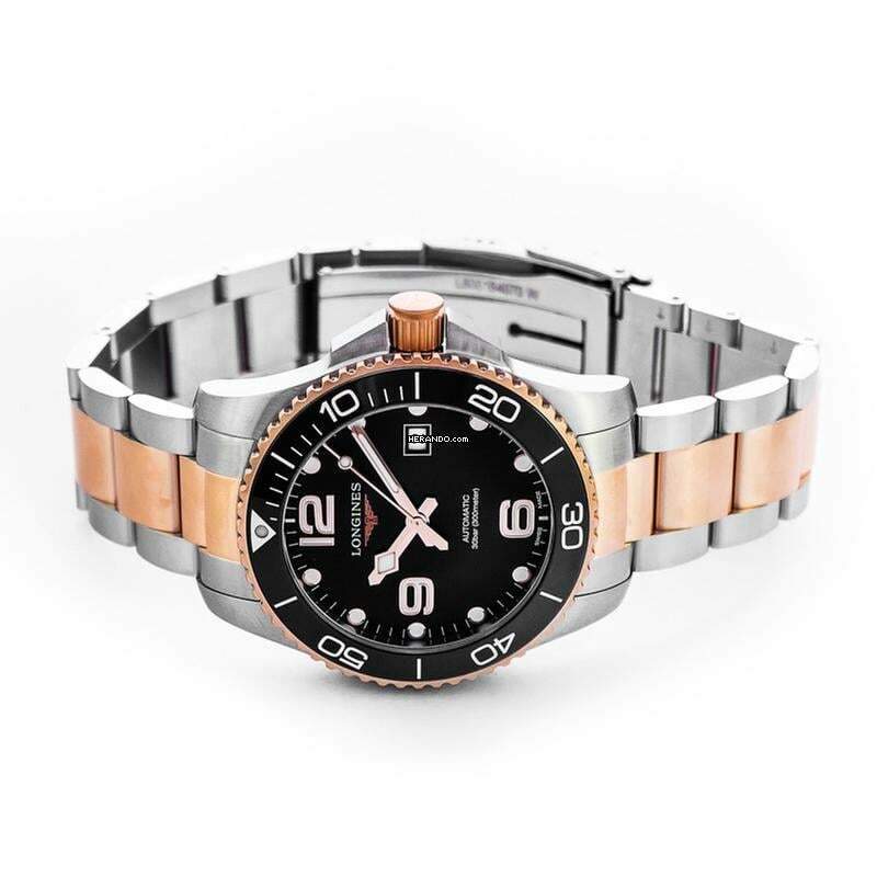 Thumbnail von Longines HydroConquest L37823587 - HydroConquest Automatic Black Dial Stainless Steel Men's Watch </h1>