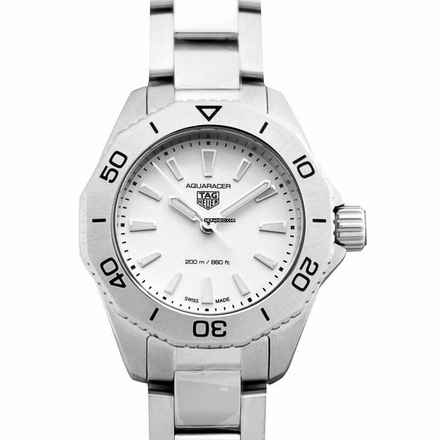  TAG Heuer Aquaracer Lady WBP1411.BA0622 - Aquaracer Quartz White Dial Stainless Steel Ladies Watch </h1> 