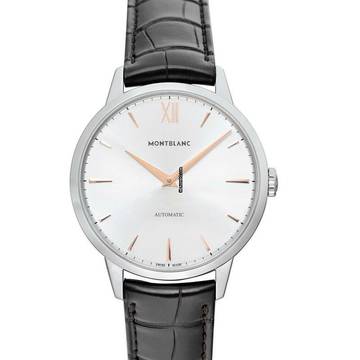  Montblanc Heritage Spirit 110695 - Meisterstuck Heritage Automatic Silver Dial Stainless Steel Men's Watch </h1> 