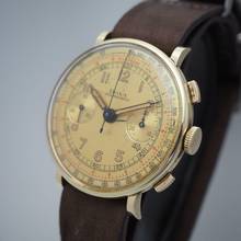 Thumbnail von Doxa Chronograph Vintage Gold 14K/585 Valjoux 22 </h1>
