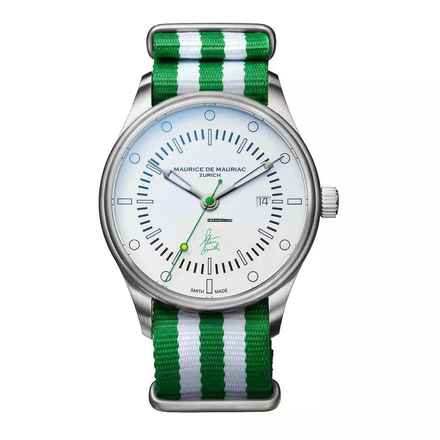  Maurice de Mauriac AUTOMATIC CLASSIC “STAN SMITH SIGNATURE WATCH” green Red or Blue 