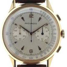 Thumbnail von Movado Gents manual wind Wristwatch Chronograph </h1>