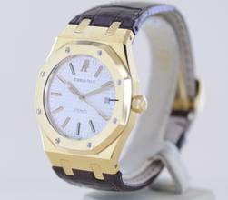 Thumbnail von Audemars Piguet Royal Oak Selfwinding Automatic Date 18K Gelbgold 39mm 15300 white Dial rar </h1>