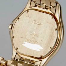 Thumbnail von Cartier COUGER 27mm 18K Yellow Gold Diamond Watch </h1>