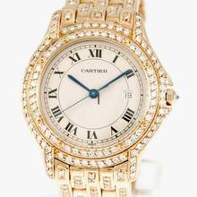 Thumbnail von Cartier COUGER 27mm 18K Yellow Gold Diamond Watch </h1>